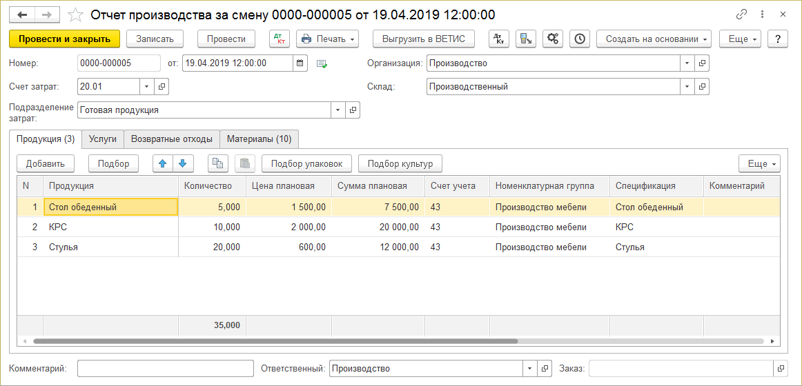 Отчет производства за смену бланк образец excel