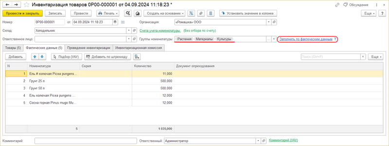 Файл:Инвентаризация товаров - номенклатурные группы.png