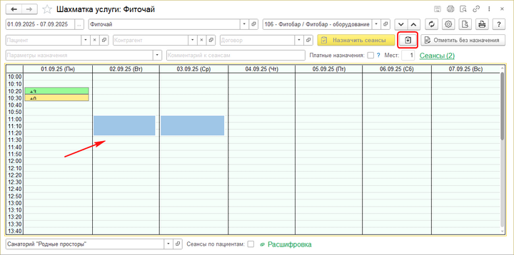 Шахматка услуг. Выбор сеансов для ввода остатков.png